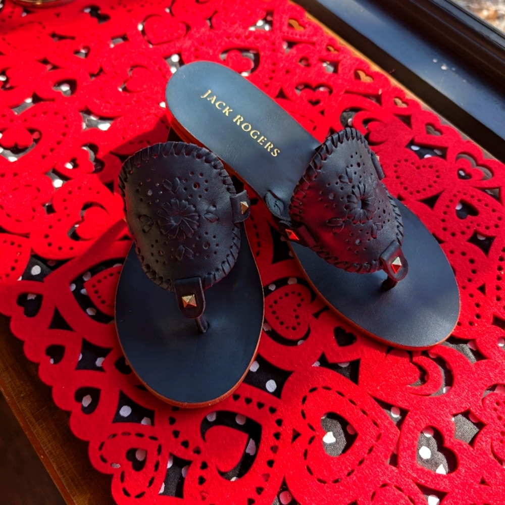 Jack Rogers Navy Blue Sandals